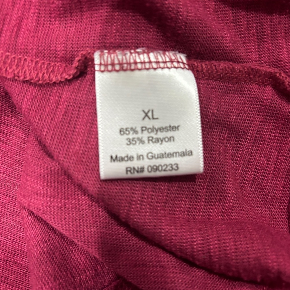 Kirra Women's V-Neck Long Sleeve Top - Pink Size XL - Picture 4 of 4